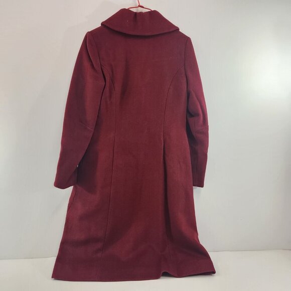 Vintage Wine Red Handmade Pea Coat Womens Small - Picture 6 of 15